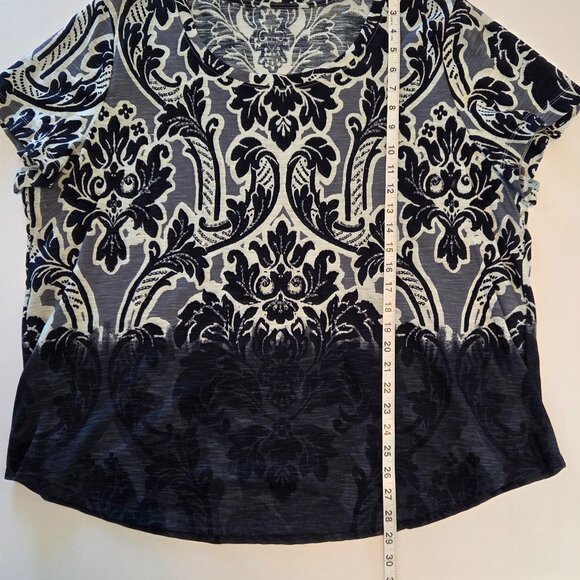 Sonoma Life + Style Women’s Plus 2X Top — Soft Cotton with Subtle Sequin - Picture 4 of 8